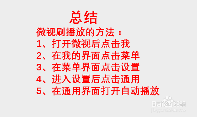 微视刷播放方法