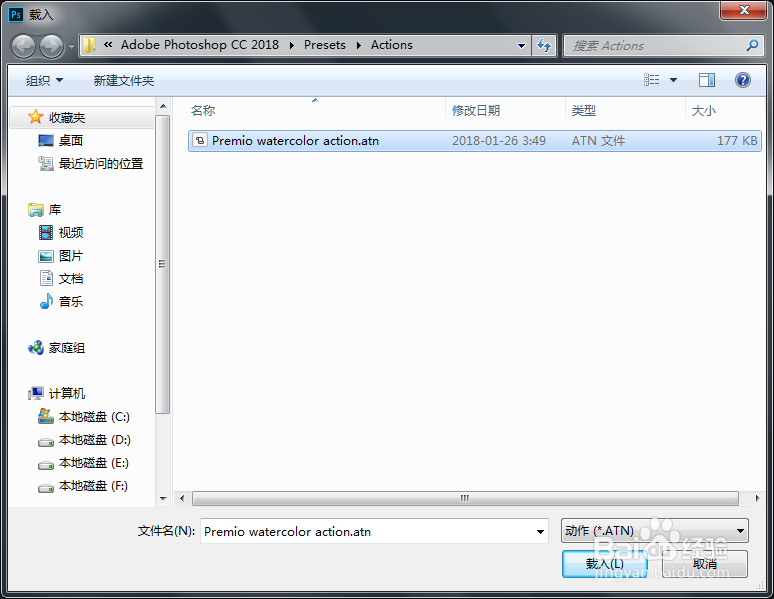 如何将照片转变成水彩画效果PS动作教程