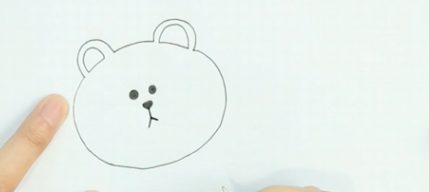 简笔画-----教你怎么画弹吉他的布朗熊