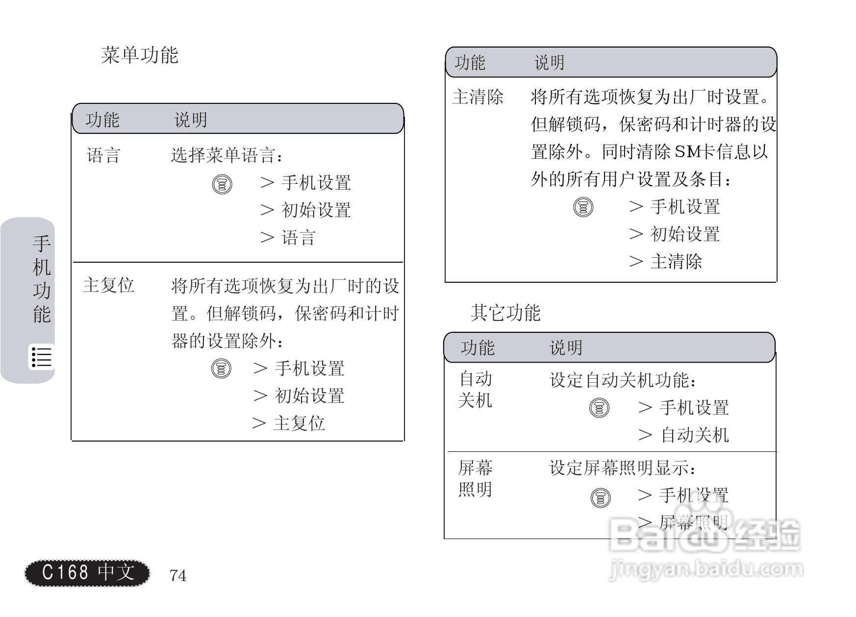 摩托罗拉C168手机使用说明书:[8]