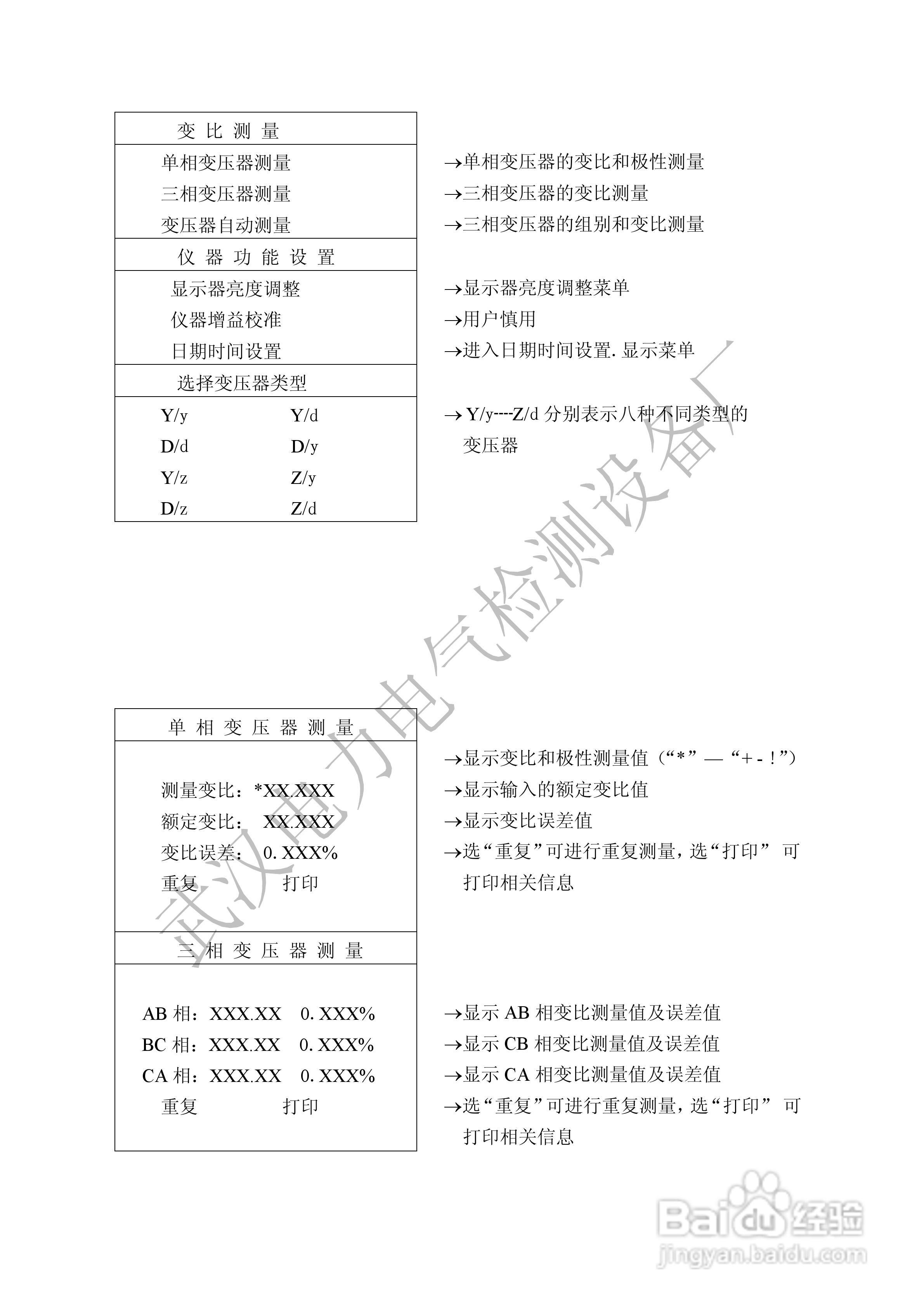 BZT-II系列变压器综合测试台使用说明书:[3]