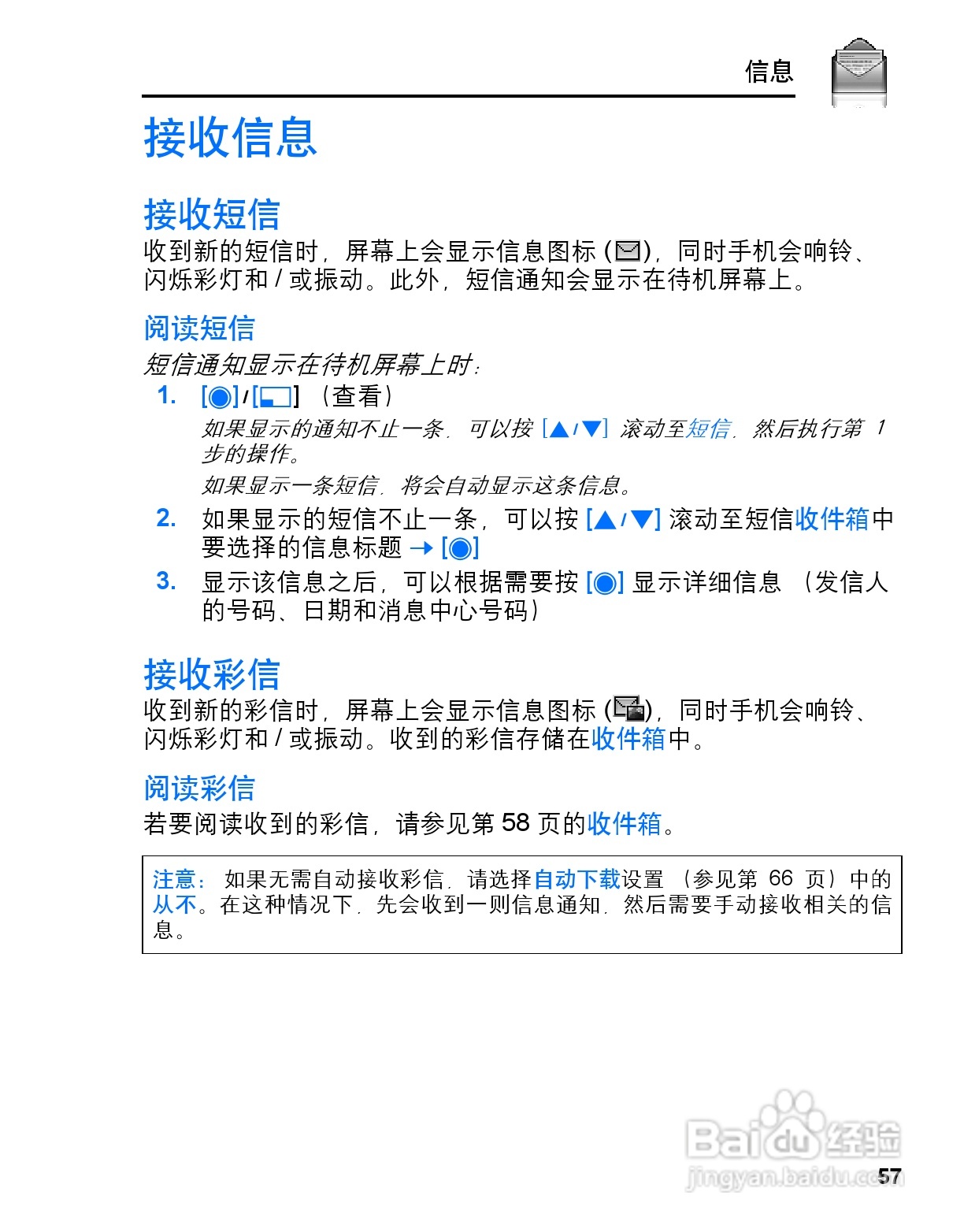 松下vs3手机使用说明书:[6]