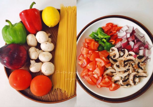 贻贝口蘑茄酱意面