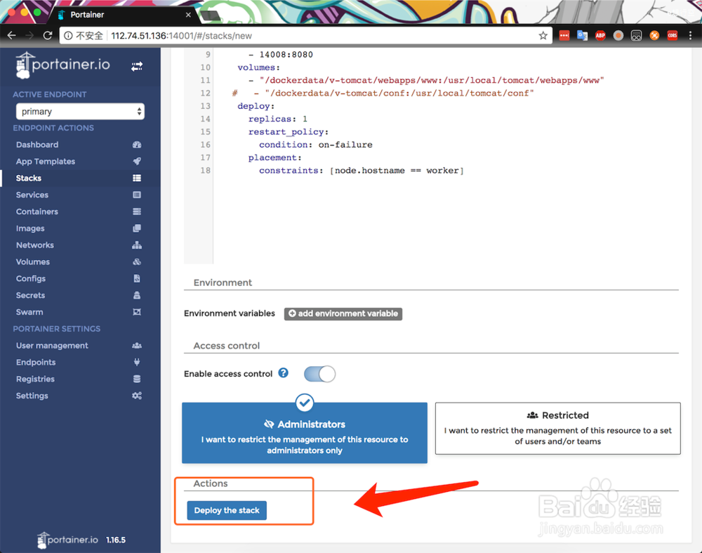 docker swarm部署安装tomcat