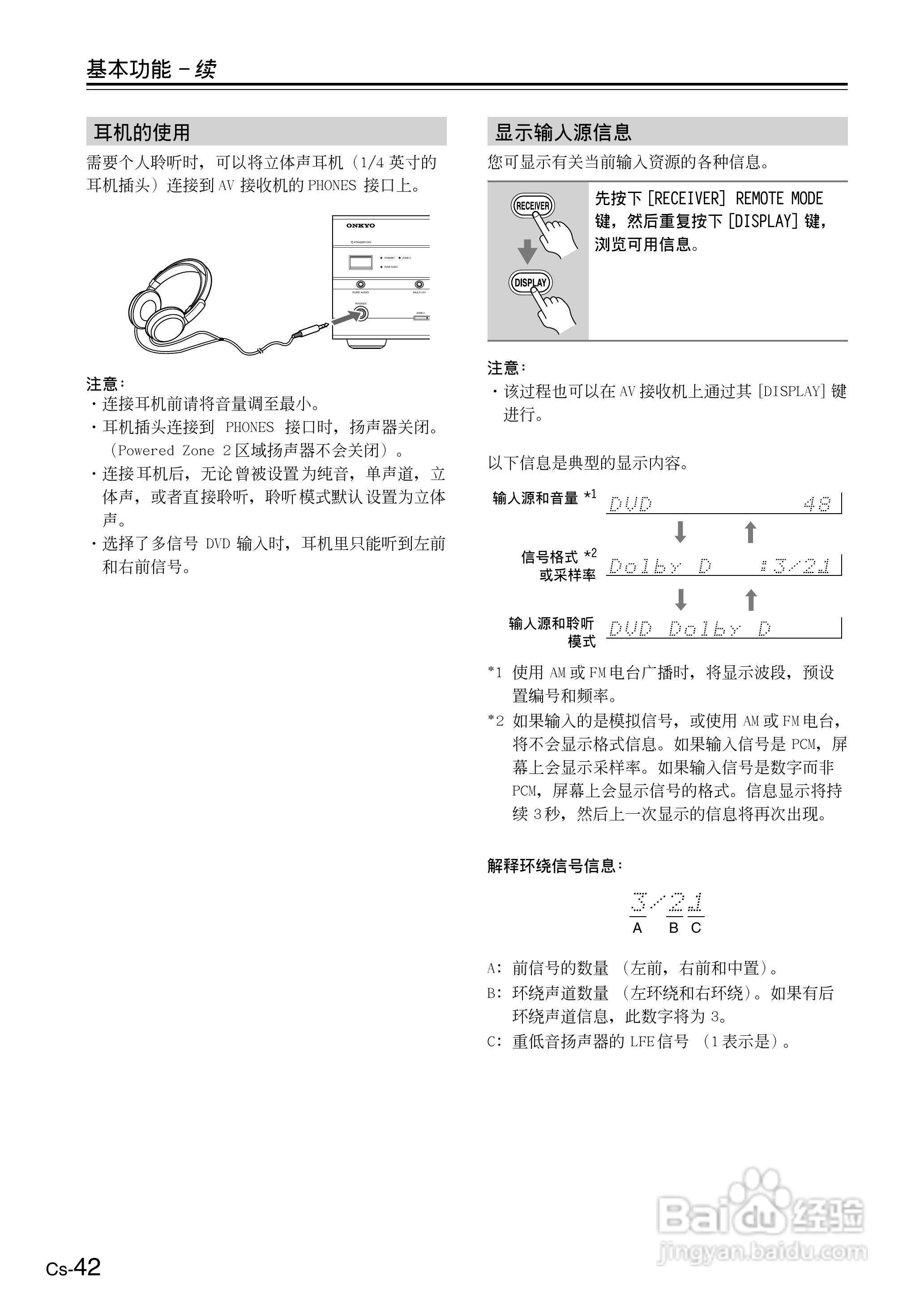 ONKYO TX-SR506AV接收机使用手册:[5]