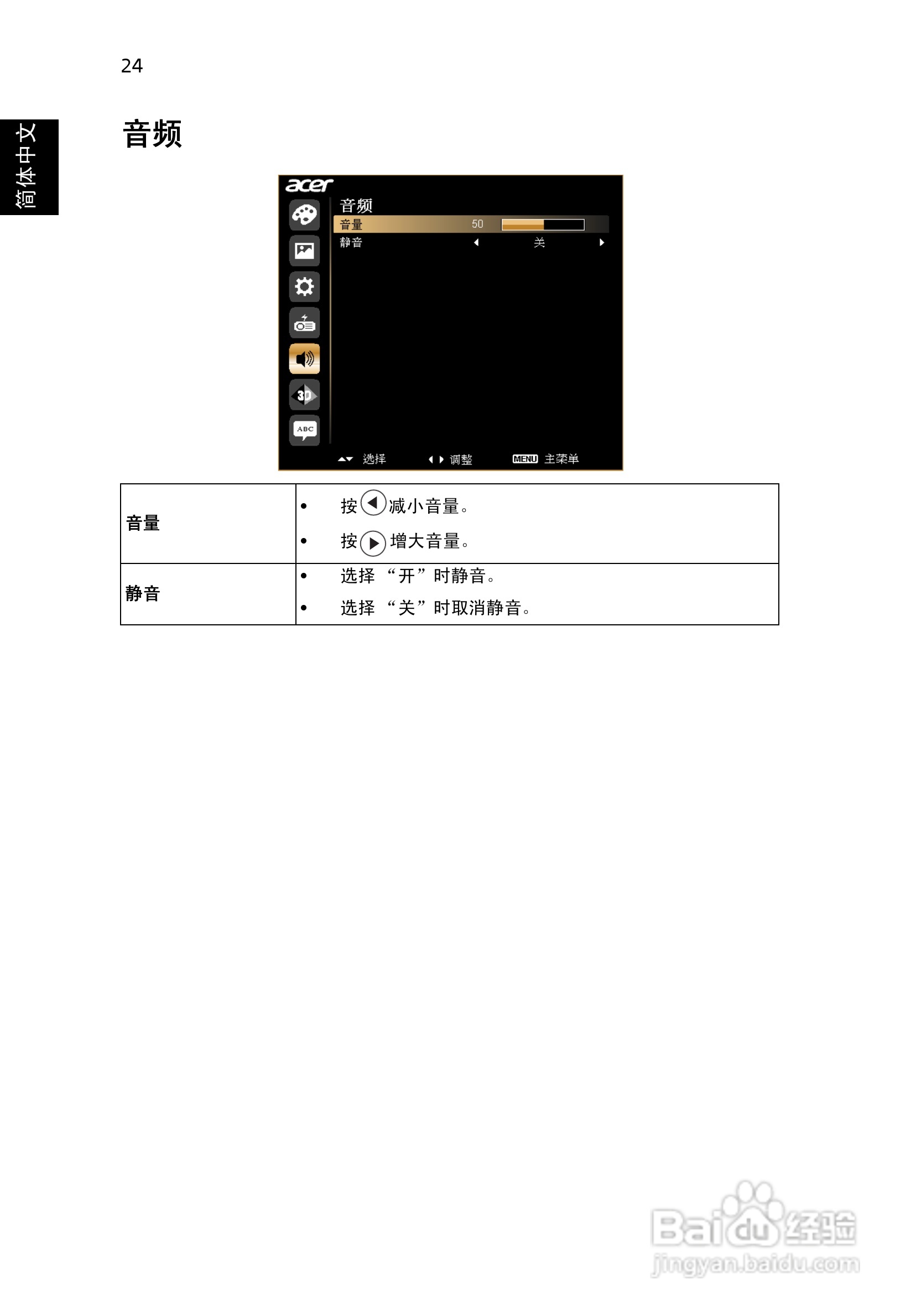 Acer X1140A投影机使用说明书:[4]