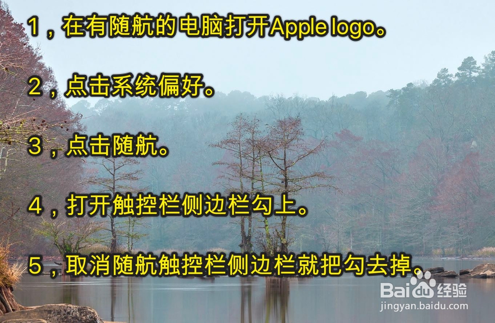 MacBook随航怎么设置打开关闭触控栏侧边栏