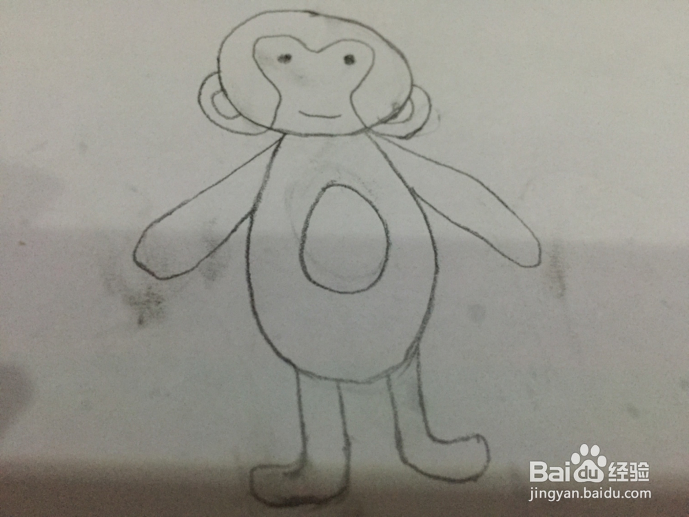 怎样画一只猴子
