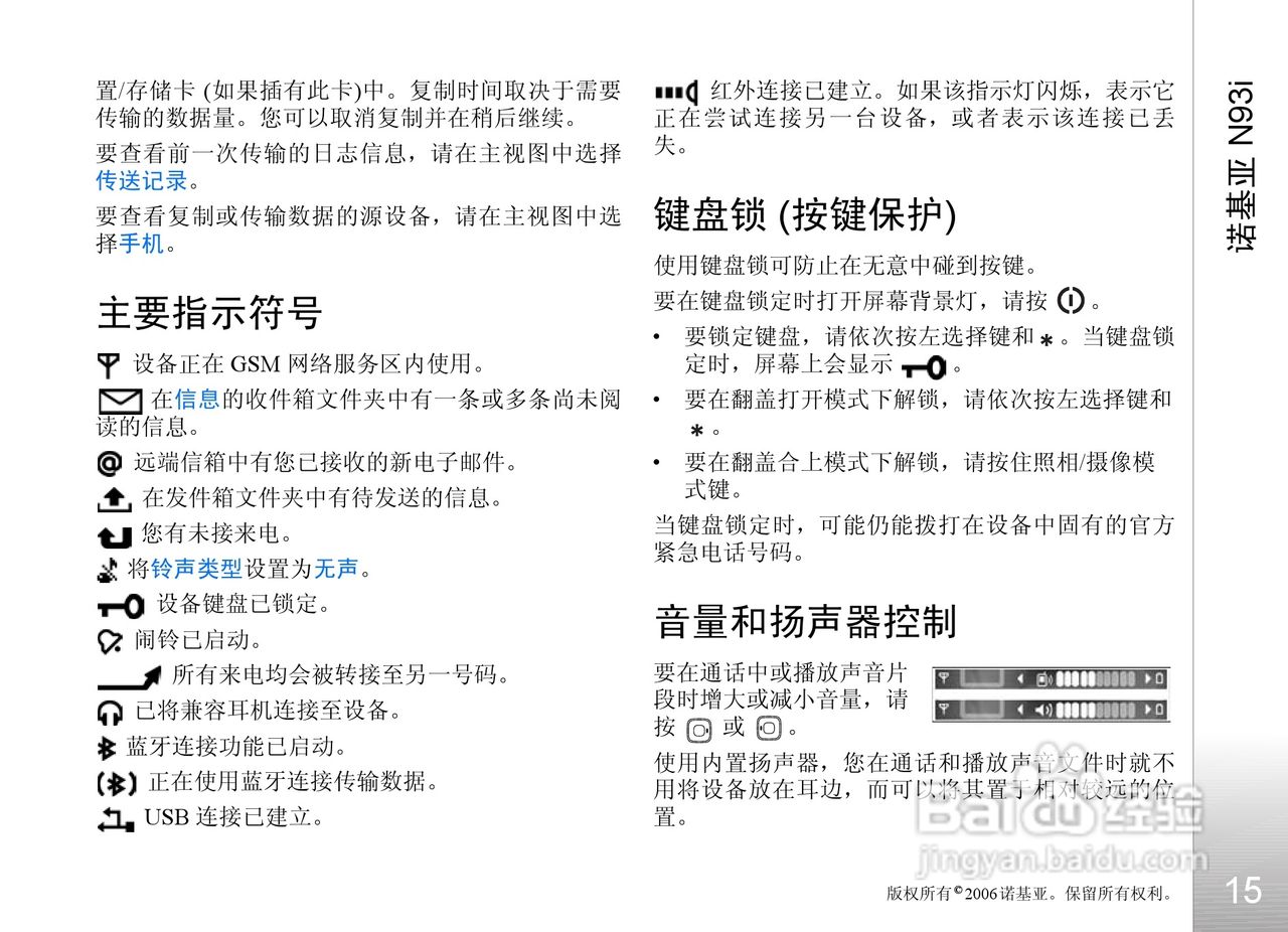 诺基亚N93i手机使用说明书:[2]