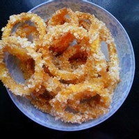 哄宝宝的炸洋葱圈小吃的做法