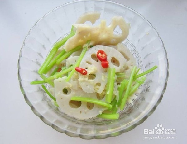 凉拌藕片的做法