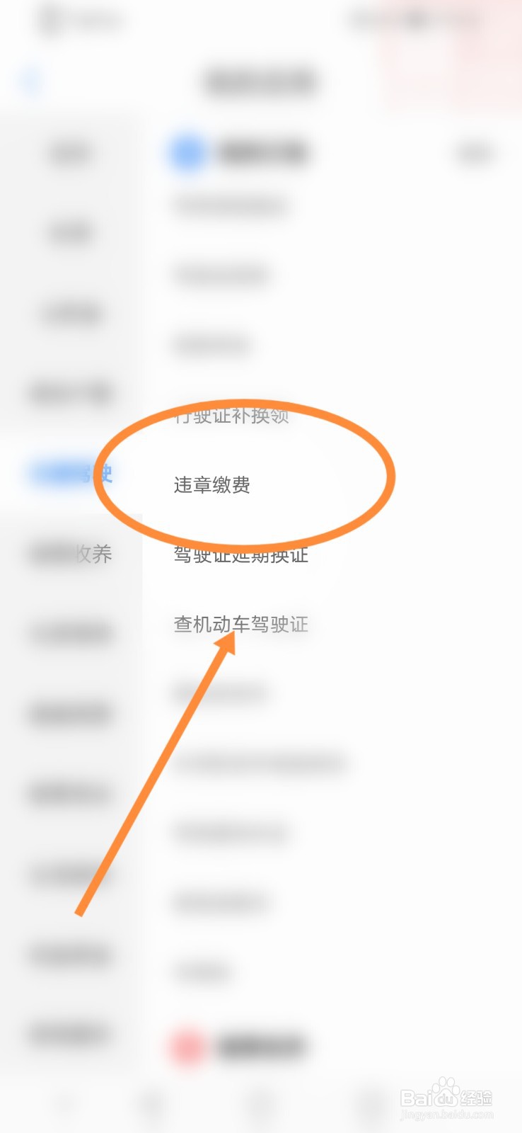 爱山东怎么进行违章缴费