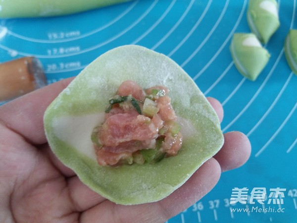 翡翠白玉饺的做法