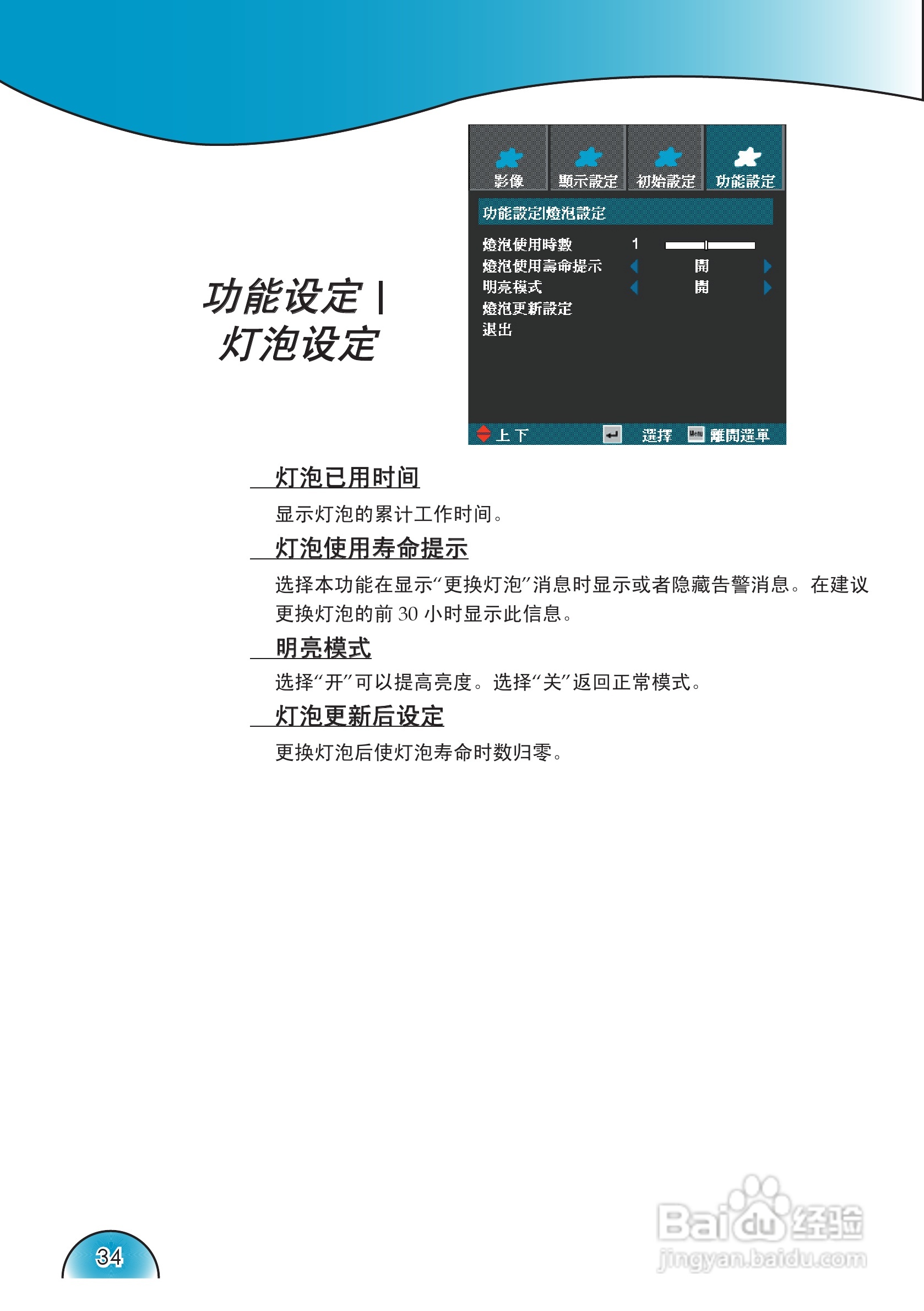 奥图码 HD72i投影机说明书:[4]