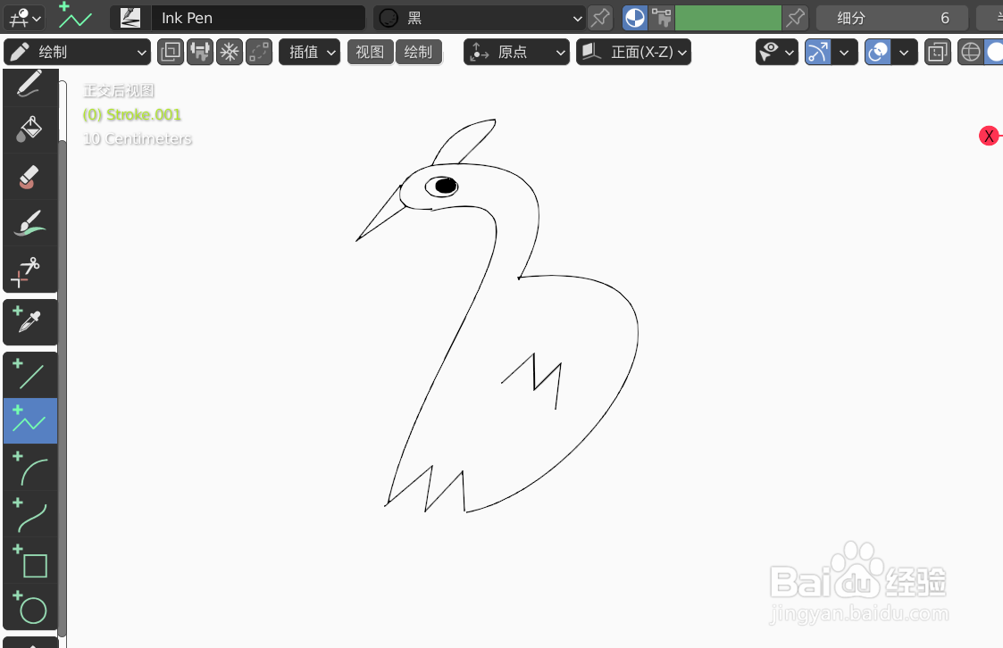 如何使用blender快速设计丹顶鹤的2D简图模型