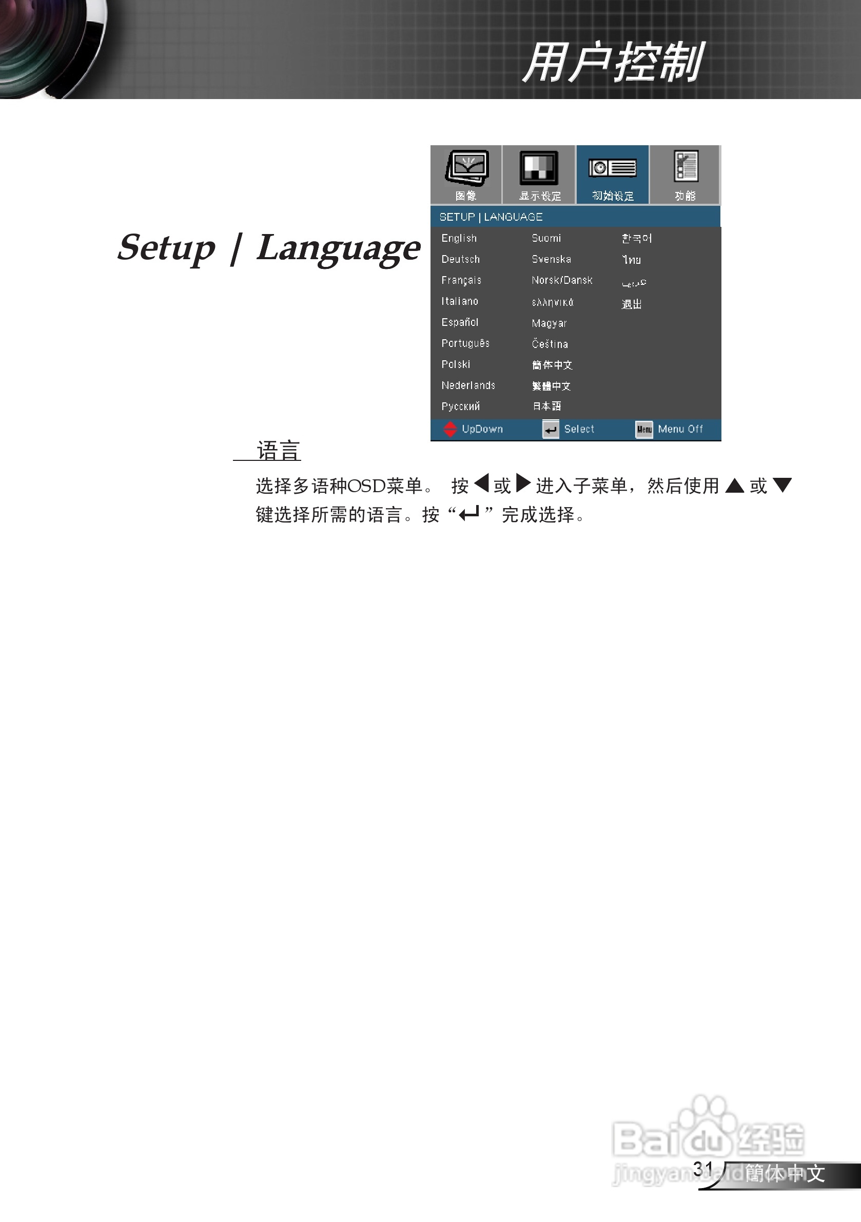 奥图码 DP7130投影机说明书:[4]