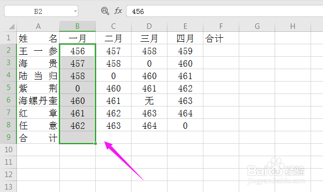 Excel中最快速的求和方式操作步骤