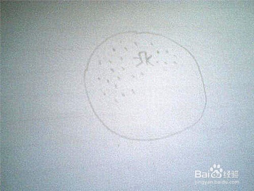简笔画橘子的画法