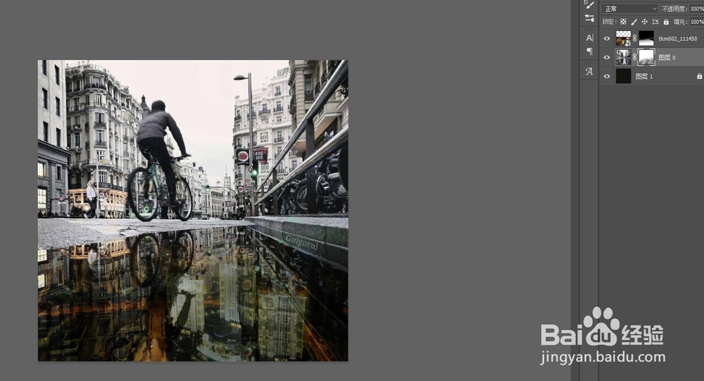 PS后期如何快速制作倒影合成?