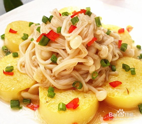 豆腐金针菇的做法