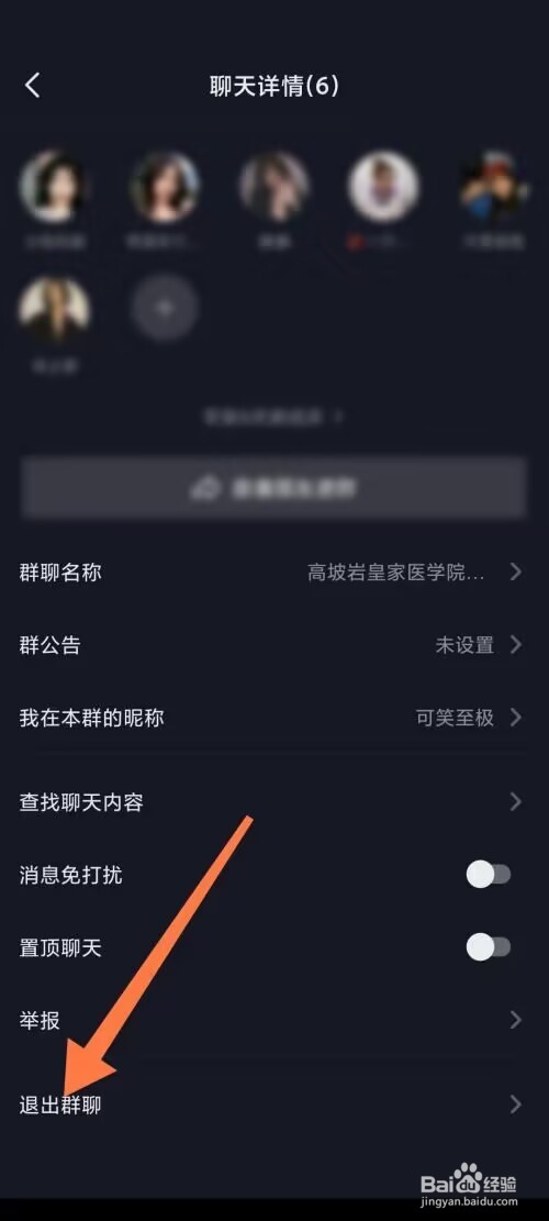 抖音极速版怎么退出群聊