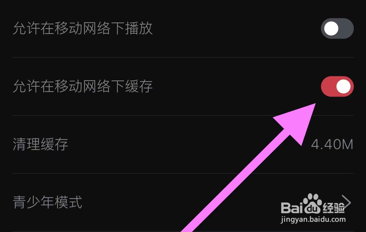 番茄电影软件开启允许在移动网络下缓存的方法？