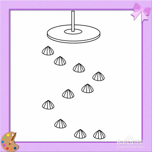 贝壳风铃的简笔画怎么画?