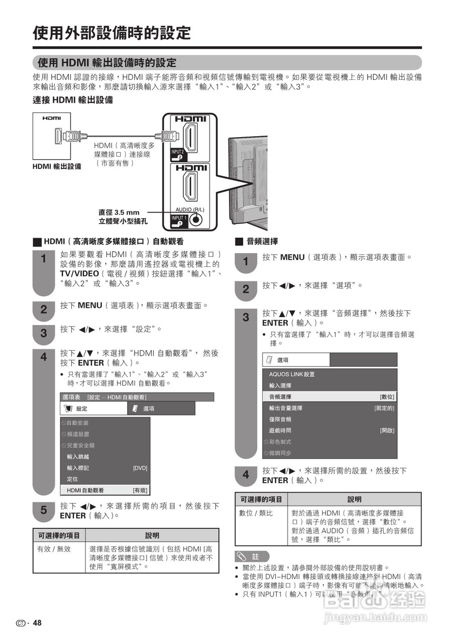 声宝LC-42D65H型液晶电视机说明书:[5]