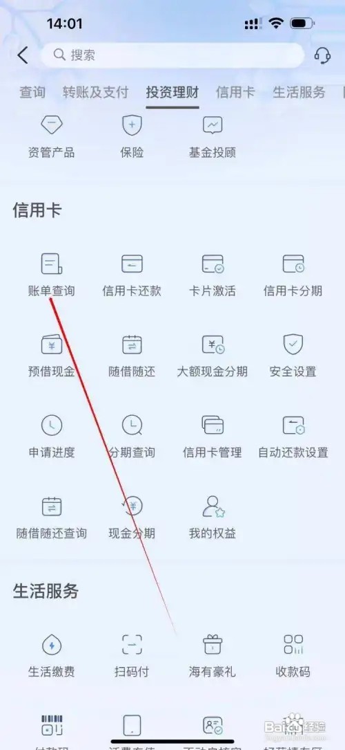 海峡银行怎么查看账单查询