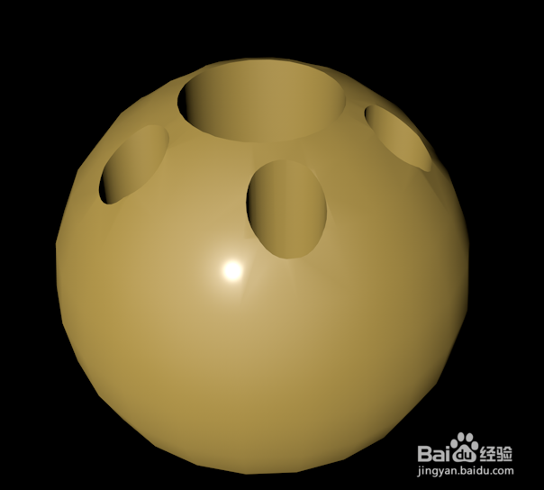 C4D三维建模(圆形笔筒)