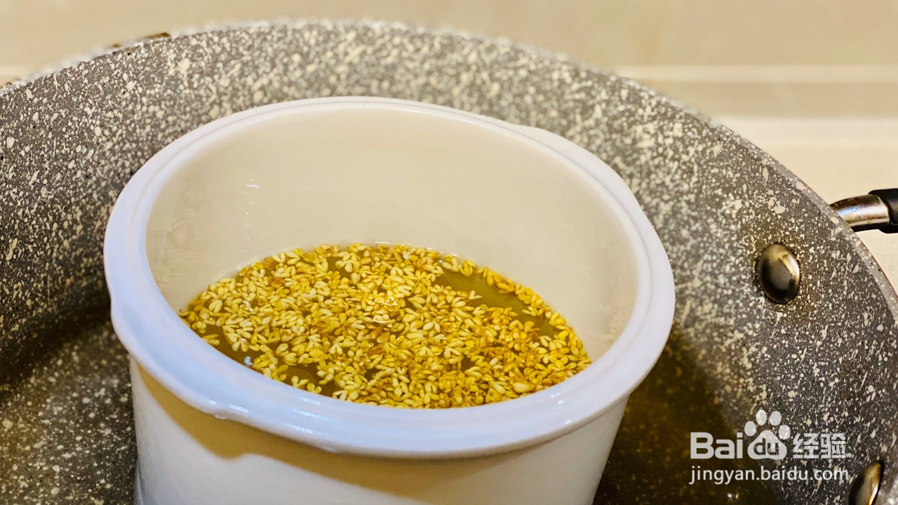 水晶椰汁桂花糕的做法