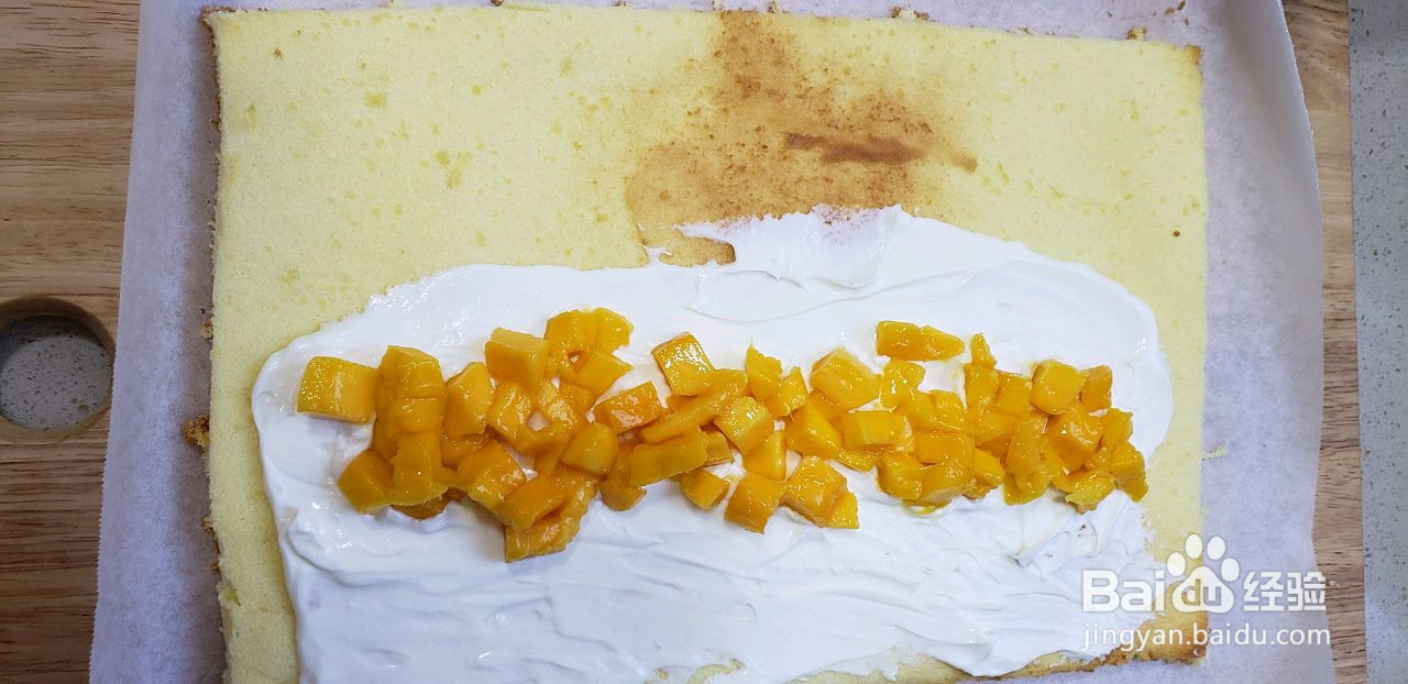 芒果蛋糕卷的做法