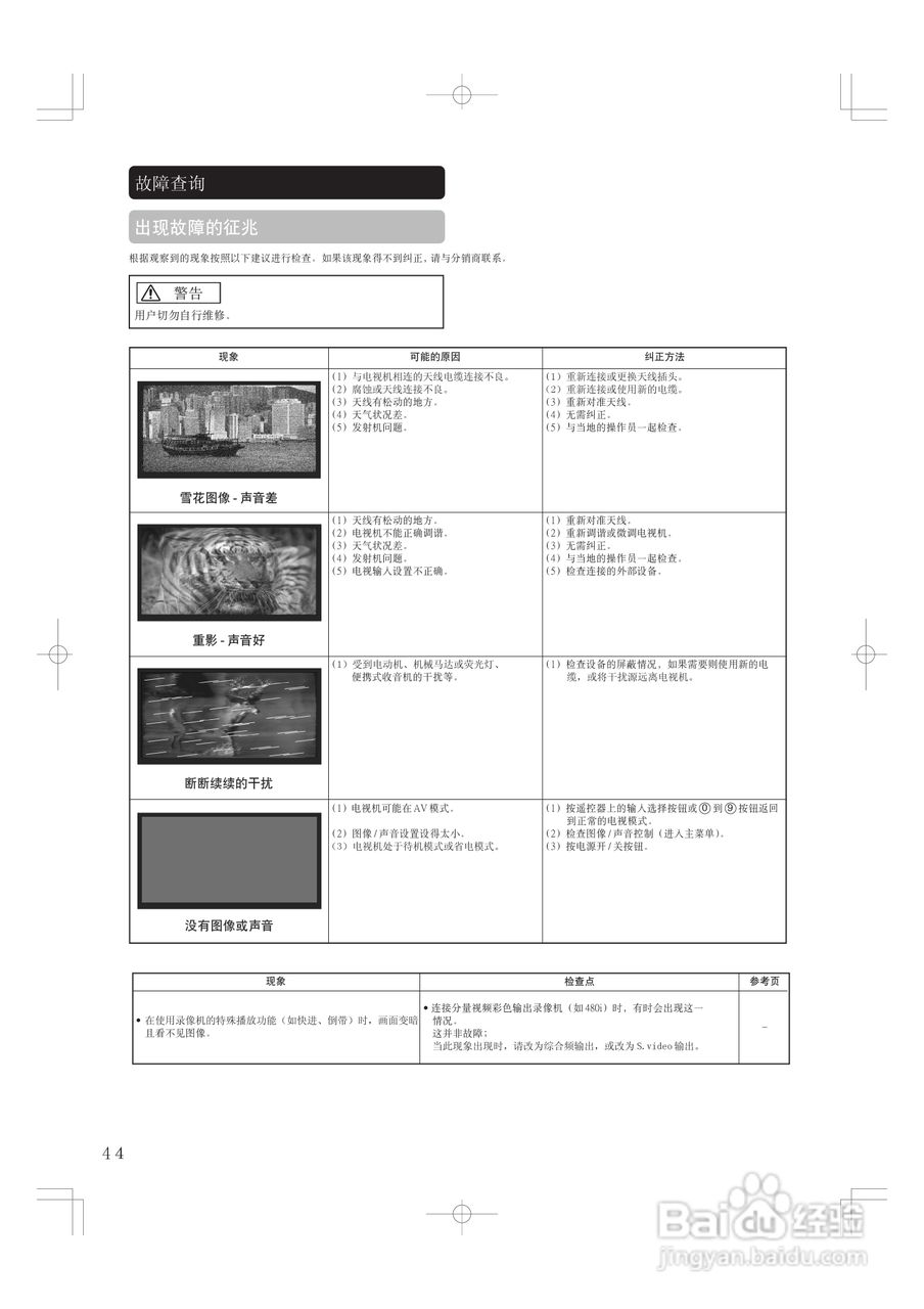日立等离子电视42PD5000TC型使用说明书:[5]