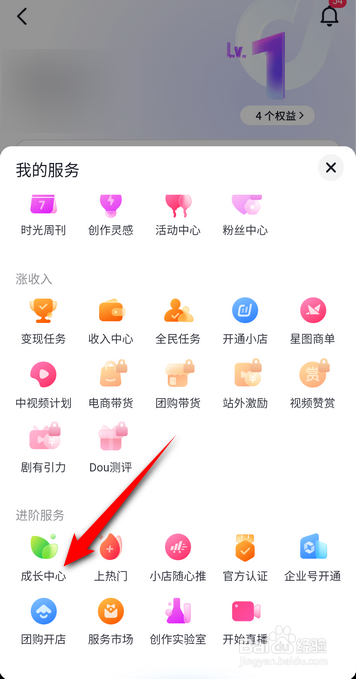 抖音APP里面怎么看自己的级别信息？
