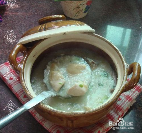 砂锅鸡粥的做法