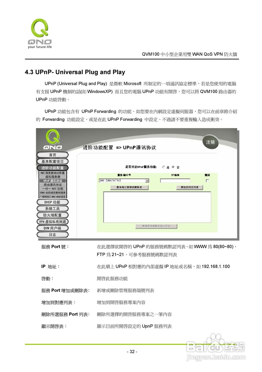 侠诺QVM100路由器使用说明书:[4]