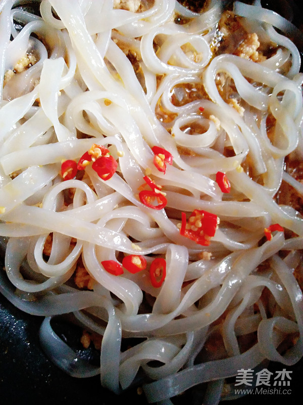 粉条炒肉末的做法