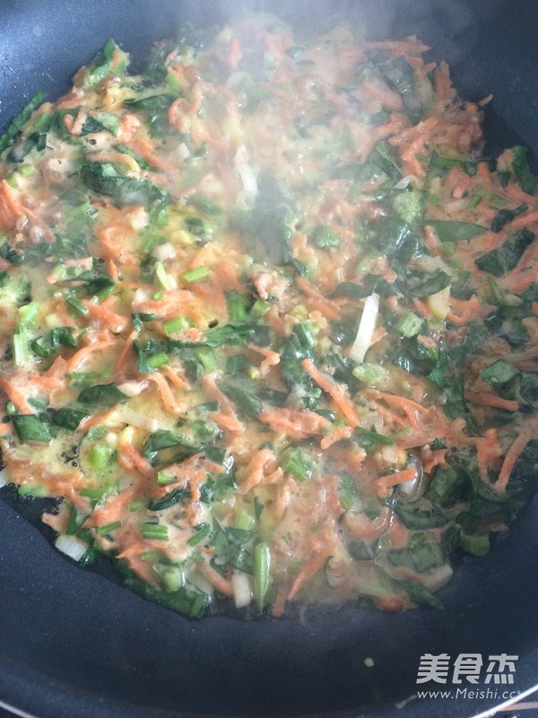 鲜味早餐饼的做法