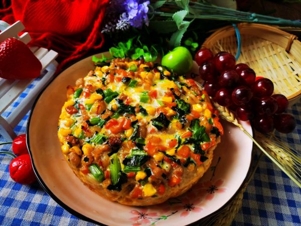 五彩鲜蔬烤面饼