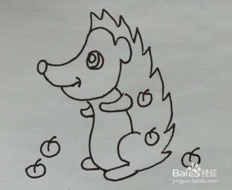 简笔画教程：刺猬的画法