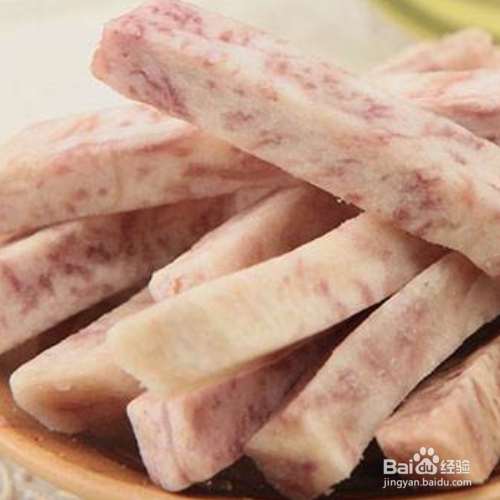 炸芋头条的做法