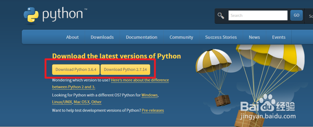 python怎么下载从官网64位的