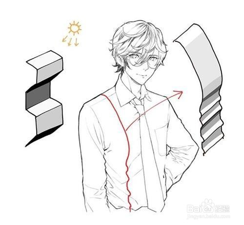 商务衬衫怎么画？