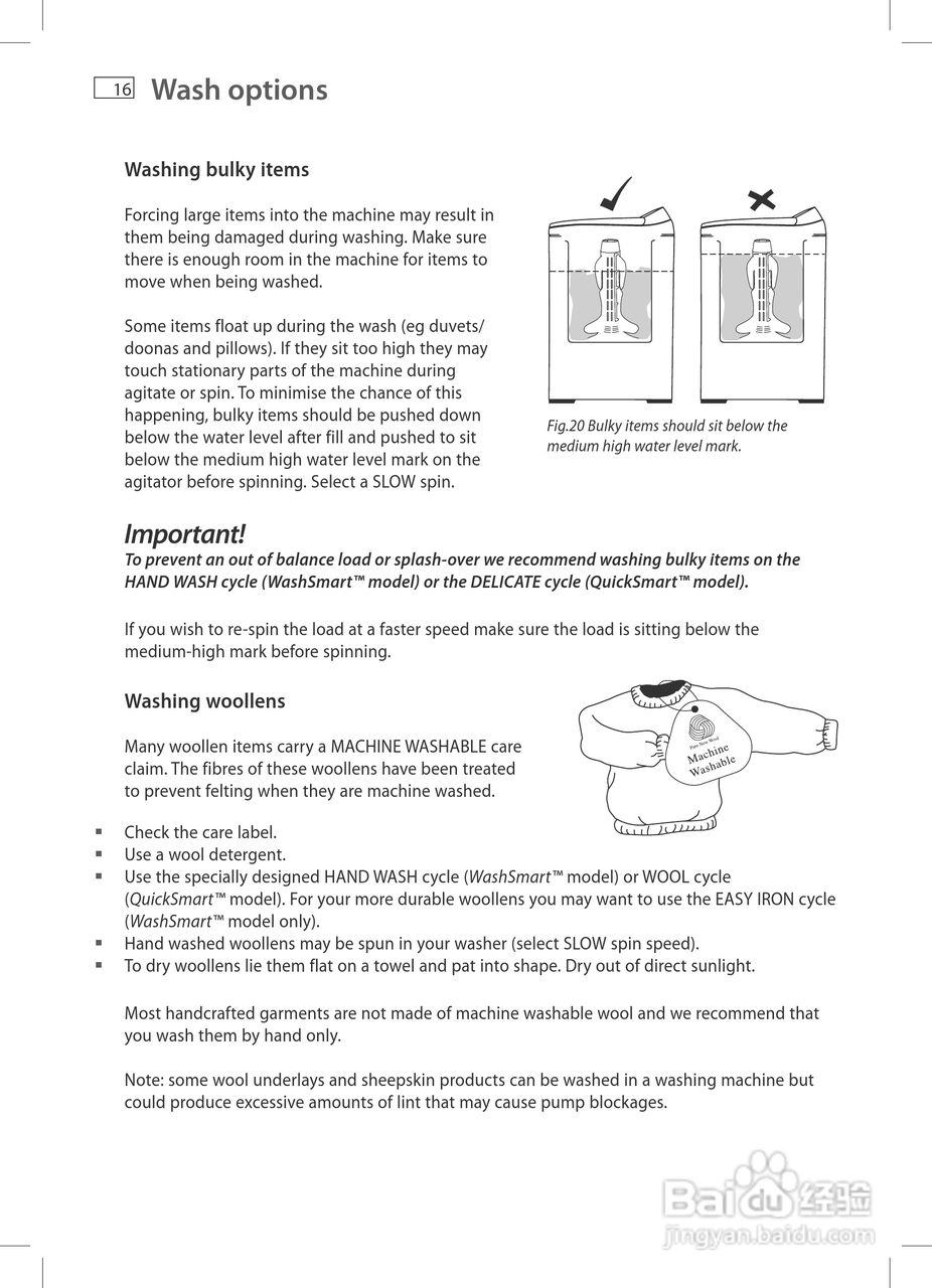 斐雪派克WA55T56GW1洗衣机说明书:[2]