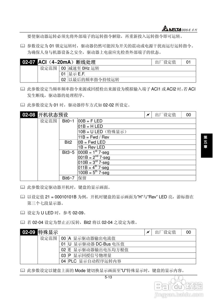 DDS-E专用型交流电机驱动器使用手册:[5]