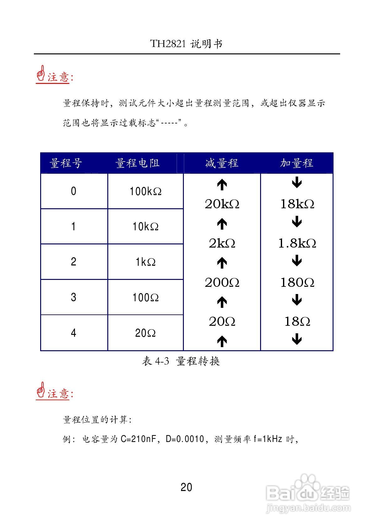 锦流源电子TH2821手持式LCR数字电桥使用说明书:[2]