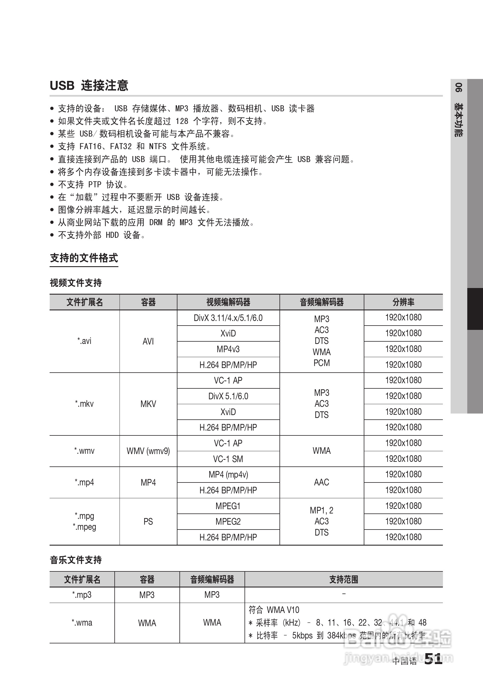 三星BD-C5500高清播放机使用说明书:[12]