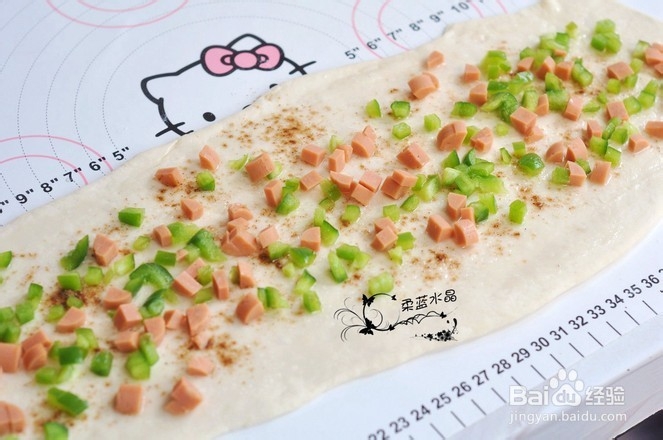 火腿肠蔬菜发面饼