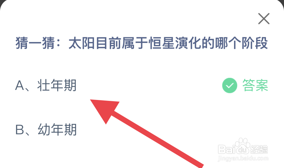 蚂蚁庄园2024.12.30:太阳恒星演化阶段?