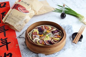 怎么做五彩腊肉合蒸